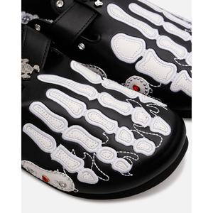 Mules de Cuero para Hombre Estilo Punk Urbano Oscuro, Zapatos con Cadena Metálica y Remaches, Sandalias con Hebilla, Pantuflas y Mules con Logotipo Personalizado - Product Image 3