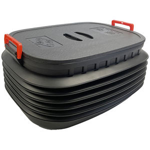 Seau <span class=keywords><strong>de</strong></span> <span class=keywords><strong>rangement</strong></span> pliable portable, organisateur <span class=keywords><strong>de</strong></span> coffre <span class=keywords><strong>de</strong></span> voiture pliable avec conteneur pour dossier et plateau pratique - Product Image 1