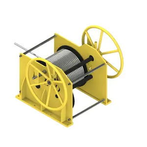 KLD1 Ton Easy Operation Ball Bearings Steel Ratchet Handle Lifting Winch For Rope Hoist Winch Hand Winches2000kg 3000KG