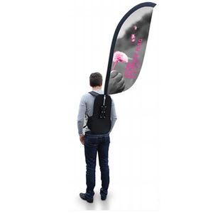 Außenwerbung Werbung fliegende Banner Feder Flagge Rucksack - Product Image 1