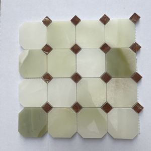 Décoration murale intérieure, projet <span class=keywords><strong>de</strong></span> construction, revêtement <span class=keywords><strong>de</strong></span> sol, mosaïque en marbre et métal découpée au jet d'eau, carrelage antique, mosaïque en marbre, <span class=keywords><strong>pierre</strong></span>, sol - Product Image 4