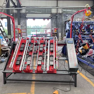 Euro Stringer Pallet Nailing Branding Stacking Cutting Complete Production Line Wood Pallet Making Machine Nail Machines