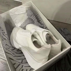 Chaussures de sport respirantes et tendance, en cuir véritable luxueux, semelle épaisse, antidérapantes, chaussures de marche décontractées, style estival - Product Image 6