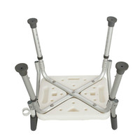 Tabouret de salle de bain exclusif transfrontalier hautement réglable avec accoudoirs, design antidérapant, chaise de bain en alliage d'aluminium pour femmes enceintes