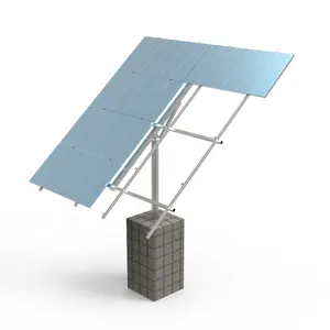 SOLARACKS可调15-45度杆接地安装系统框架无框坚固太阳能电池板安装