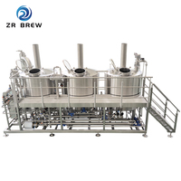Équipement de micro-brasserie 1000L 2000L, brasserie industrielle clé en main en acier inoxydable SS304 pour projets de brasserie
