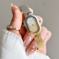 Jam Tangan Wanita Scottie 9720b French Textured Oval Stainless Steel, Pilihan Terbaik untuk Gaya Kasual dan Kencan