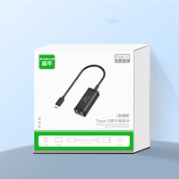 Adaptador USB tipo C a RJ45 Ethernet Tarjeta de red Convertidor de cable Gigabit Ethernet de 1000Mbps