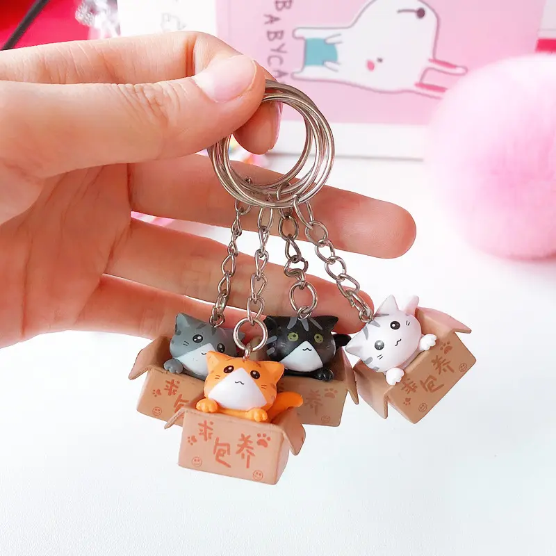 Wholesale Creative Korean Fashion Key Chain Cute Keychain Mini Doll Student Girl Bag Accessories Cartoon Plush Keychain