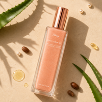 Eau de toilette parfumée aux fleurs, huile scintillante pour le corps longue durée, marque privée, vente en gros, OEM