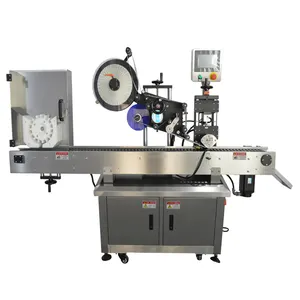 flat surface wine bottle labeling machine automatically operating 220V high speed