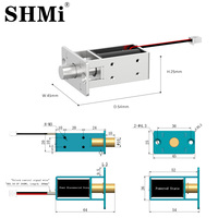 SM01A Serrure Électromagnétique Intégrée Multi-Tension Sans Clé pour Porte d'Armoire