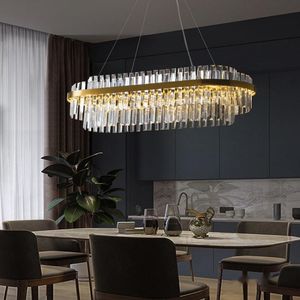 Lámpara colgante de cristal para sala de estar, luz led redonda de lujo, creativa, para villa, restaurante y dormitorio - Product Image 6