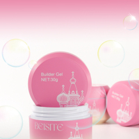 Pot cosmétique en plastique OEM/ODM personnalisé pour gel UV 5g 15g 30g 50g, pot de gel de construction couleur dégradée, vente en gros d'usine, contenant de crème