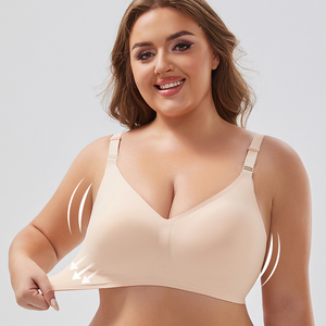 Reggiseno senza fili taglie forti da donna reggiseno grande Sexy con immagine reggiseno senza cuciture da donna - Product Image 2