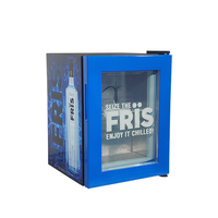 Réfrigérateur Oumeite 21L Hotel Mini Bar Compact & Silencieux avec porte en verre Approbation à température unique