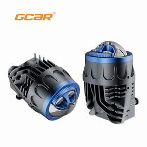 Gcar mới đến F2 phổ Xe Dẫn đèn sương mù với ánh sáng laser kép 6000K ánh sáng trắng không thấm nước dẫn đèn sương mù - Product Image 2