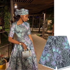 Tissu imprimé africain <span class=keywords><strong>en</strong></span> gros, 6 yards, nouvelle arrivée, tissu imprimé africain pour <span class=keywords><strong>robe</strong></span>, tissu <span class=keywords><strong>wax</strong></span> Holldan pour la couture de pagnes - Product Image 1