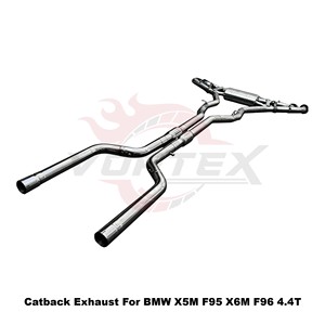 Sistema de Escape Catback con Válvulas Vortex SS304 para BMW X5M F95 X6M F96 4.4T S63 V8 2019-2024, Ajuste Directo - Product Image 3