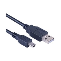 Cable de Carga Trenzado Tipo A a Mini B 2.0, Cable Mini USB para Reproductor MP3, Controlador de PS3, GPS, Playstation 3, PDA, Datos