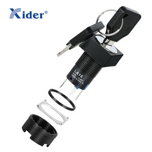 Sélecteur de commutateur à clé LA16-22YCF-2P avec clé - Product Image 4