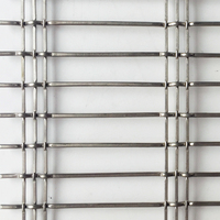Grillage métallique ondulé en acier inoxydable de 6 mm certifié ISO9001, 72 % d'aire ouverte, pour écrans de façade, grilles de plafond et cloisons à grande échelle