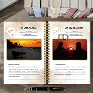 100 Experiencias románticas Fecha divertida Ideas Diario para parejas, 100 CITAS <span class=keywords><strong>JUNTOS</strong></span> Disfruta De 100 Momentos En Pareja - Product Image 4