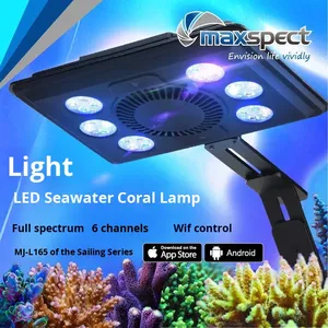 Luce LED per Acquario Domestico Mai Guang Qi Sailing Tank MJ165, Sei Canali 30W, 3 Spettri, Barre per Acqua Marina, Alba Simulata, Luce per Acquario di Alghe con Timer - Product Image 6
