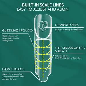 Nailpop Space Dual Forms French Nail 15 Misure Punte per <span class=keywords><strong>Unghie</strong></span> Riutilizzabili Strumenti di Estensione dal Design Speciale per Salone di Manicure 30 pz/scatola - Product Image 2