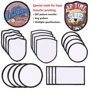 DIYPatch beyaz sıcak işlemeli dantel 3D dikmek-on Sticker dijital baskılı kumaş yapışkan sırtlı - Product Image 2