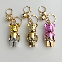 Vente en gros de poupées en caoutchouc souple PVC de dessin animé Violent Bear Dark Kawaii Doll Cartoon Soft Rubber PVC Cartoon Doll Keychain