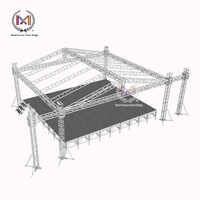 Podium de scène extérieur carré en alliage d'aluminium émis en usine pour les événements de concert certifiés TUV