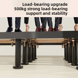 <span class=keywords><strong>Support</strong></span> de <span class=keywords><strong>pieds</strong></span> de lit en métal à lattes, lot de <span class=keywords><strong>4</strong></span>, <span class=keywords><strong>pieds</strong></span> de <span class=keywords><strong>support</strong></span> de cadre de lit réglables en hauteur, <span class=keywords><strong>pieds</strong></span> de <span class=keywords><strong>support</strong></span> de panneau de lit noirs, meubles américains - Product Image 3