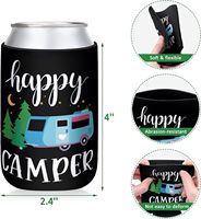 Refroidisseur de canettes personnalisé avec logo, cadeaux promotionnels en gros, manchon à bière en néoprène, vente directe d'usine, support de boisson isotherme