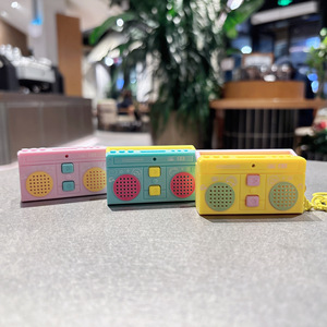 Llavero con Logotipo Personalizado, Mini Instrumento Musical Creativo, Colgante para Bolso, Mini Grabadora, <span class=keywords><strong>Radio</strong></span> - Product Image 3