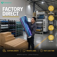 Film teinté solaire caméléon 84% VLT 99% UVR bleu violet auto-adhésif nano-céramique pour pare-brise OEM Vente en gros