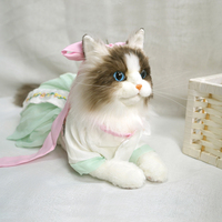 Dropshipping Cadeau Simulation Jouets en peluche Clone Cat Home Decorations Soothing Toys Cadeaux d'anniversaire pour enfants