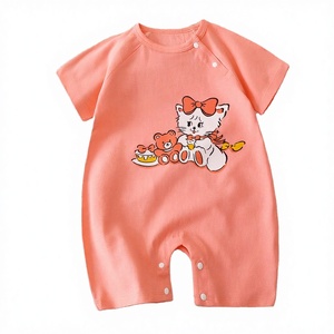 Mameluco Unisex para Bebé Recién Nacido, 100% Algodón, Diseño de Dibujos Animados, Cierre con Botones a Presión, Estilo Casual de Verano, Marca HENGSONG - Product Image 3