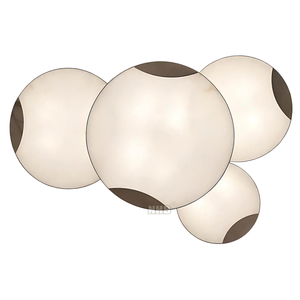 NHB-F009 hiện đại màu đen thạch cao Tuyết hoa trần ánh sáng điêu khắc bề mặt gắn kết dẫn lịch thi đấu - Product Image 3