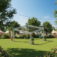 Nouvelle structure de scène en treillis pour exposition, utilisée pour l'éclairage de scène intérieur, les présentoirs, les enceintes pliantes noires, les systèmes de sonorisation en aluminium et les configurations Line Array