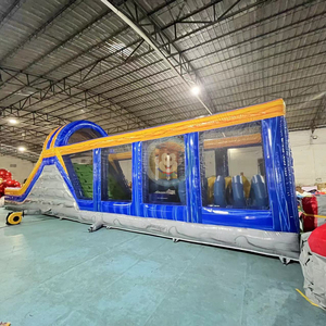 Parcours d'obstacles gonflable commercial avec toboggan, <span class=keywords><strong>jeu</strong></span> d'obstacles rebondissants pour enfants - Product Image 3