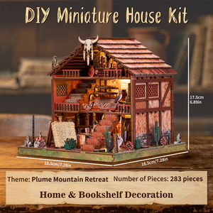 Nouveau Kit de Bricolage 2026 Lingyu Mountain Lodge Blocs de Construction Jouet Coin Livre 3D Puzzle en Bois Kit Fidget Book Nook Décoration Maison - Product Image 3