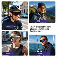 Lunettes Intelligentes IA pour Écouteurs, Design Meta, Étanchéité IP54, Protection UV, Longue Autonomie de Batterie (55mA*2), Fonctions Musique et Appel