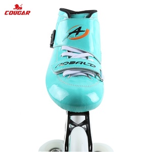 Campeonato de alta calidad110mm <span class=keywords><strong>PU</strong></span> rueda azul patinaje patines de velocidad en línea - Product Image 4