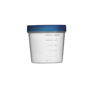 Kangxin Disposable Urine Cup 50ml Screw Cap Medical Grade Plastic Graduated Collection Container - Product Image 2