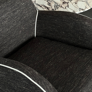 <span class=keywords><strong>Fauteuil</strong></span> de détente individuel nordique fait main en <span class=keywords><strong>tissu</strong></span> <span class=keywords><strong>gris</strong></span> moderne, chaise de luxe pour salle à manger et hôtel - Product Image 4