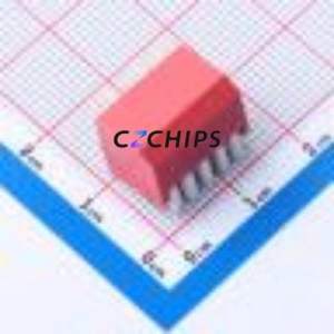 DP-05RP DIP Switch Through hole Component (THT) Switch Piano Key 5 2.54mm Red - Product Image 2