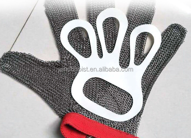 Three Fingers Stainless Steel Ironing Gloves Mesh Cutting Cut Resistant Chain Saw Gloves