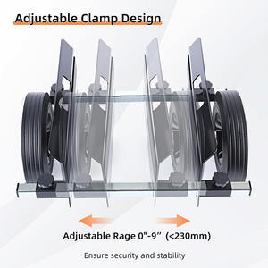 Chariot à panneau robuste JH-Mech Chariot de porte d'une capacité de 1100lb avec roues en caoutchouc solide de 10 po Chariot de porte en acier au carbone - Product Image 3