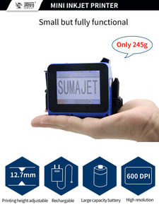 Imprimante jet d'encre industrielle portable semi-automatique sur <span class=keywords><strong>batterie</strong></span> avec écran tactile haute vitesse pour sacs plastiques, dates, codes QR et lots - Product Image 3